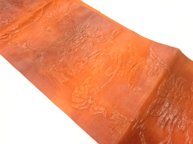 JAPANESE NAGOYA OBI / PULP CLOTH / KARA-ORI PATTERN